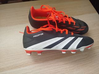 Zapatillas Fútbol Adidas Niño Negra Naranja