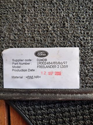 Esterillas de coche nuevas