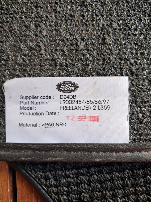 Esterillas de coche nuevas