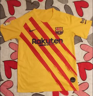 Camiseta FCB Barcelona Messi Nike Amarilla