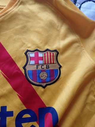 Camiseta FCB Barcelona Messi Nike Amarilla