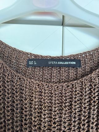 Vestido Sfera Marrón y Beige