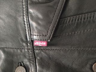 Cazadora Cuero Levi's Negra Mujer