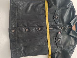 Cazadora Cuero Levi's Negra Mujer