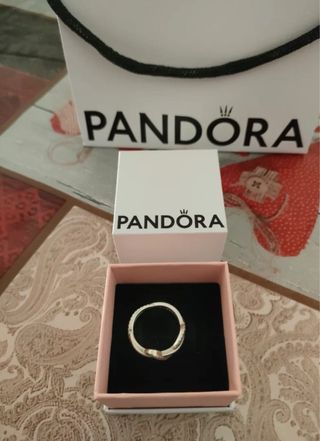Anillo + charm Pandora Plata