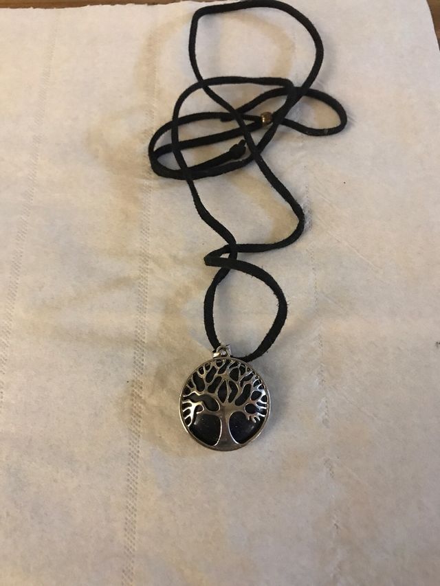 Collana Tree of Life in argento e minerali