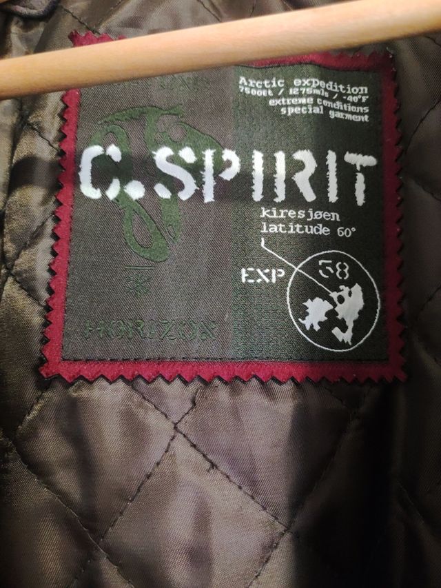 Cazadora motera  piel C.SPIRIT marrón