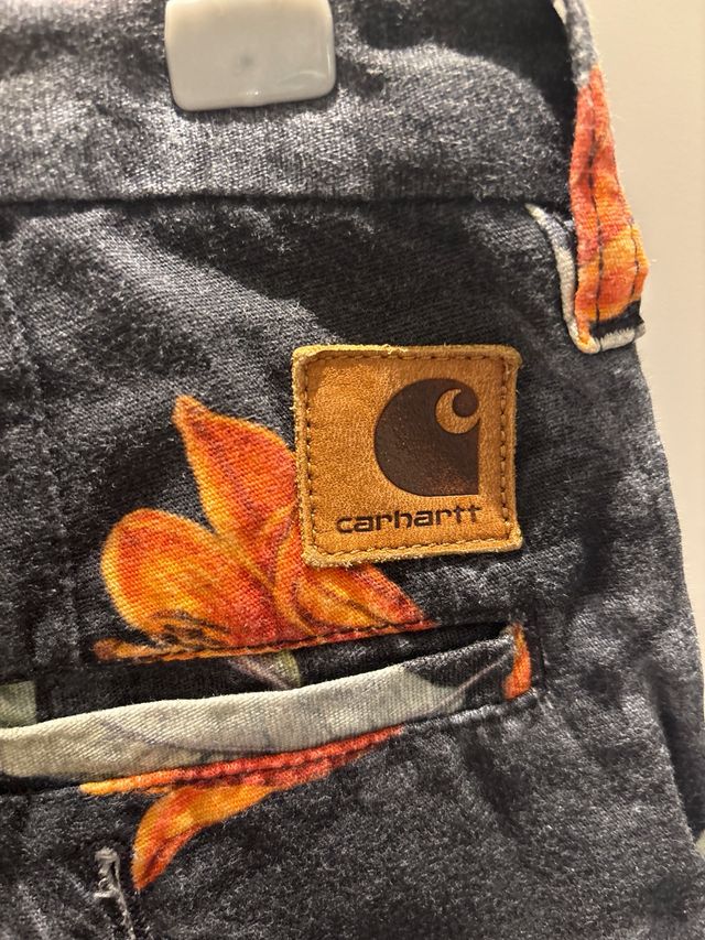 Bermudas estampadas flores naranja y camiseta