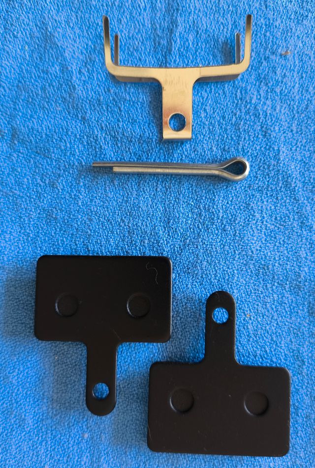 4 pares de pastillas de freno bicicleta en blister