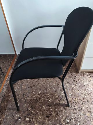 Sillas de despacho negras
