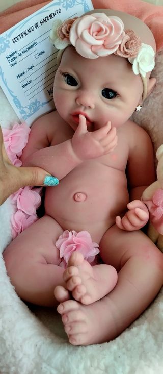 Bebé Reborn Silicona 43cm 2.700gm
