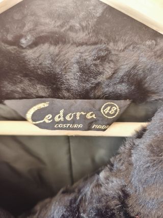 Abrigo piel Cedora 3/4 astracán.
