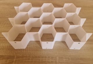 Organizador de Calcetines Hexagonal Blanco