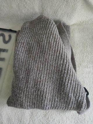 Cárdigan de punto Shein marrón con cinturón