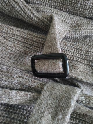 Cárdigan de punto Shein marrón con cinturón