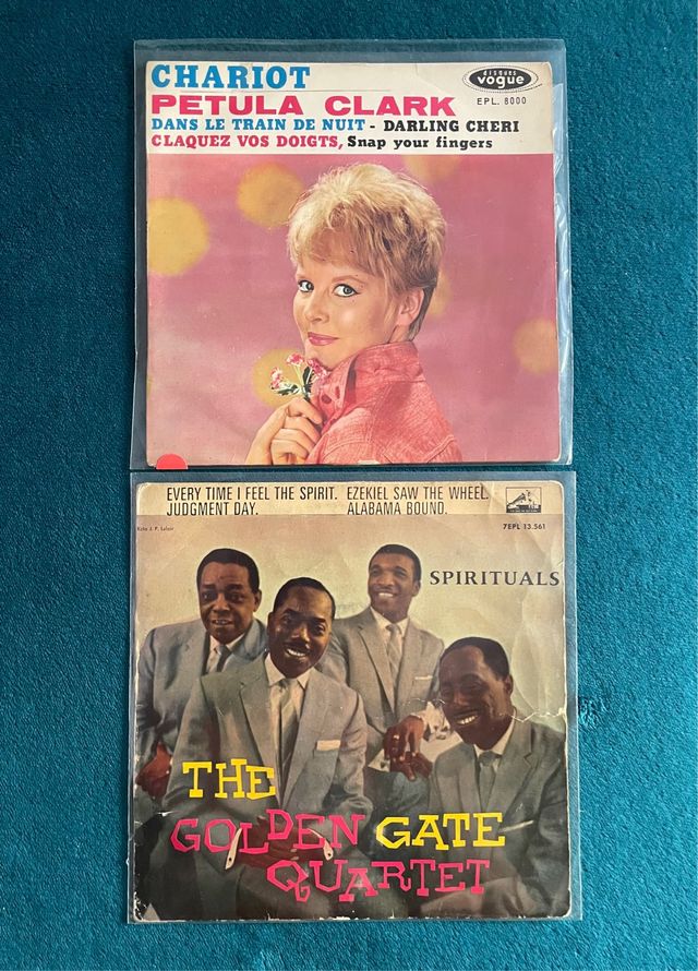 vinilos 7” Petula Clark y The Golden Apple Quartet
