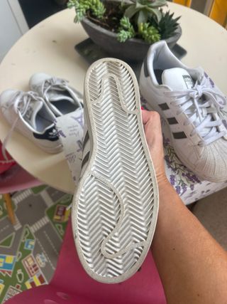 Tenis Adidas Superstar Niña Blancos