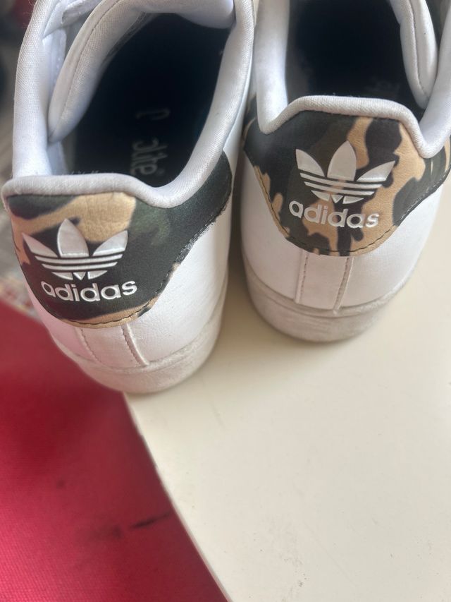 Tenis Adidas Superstar Niña Blancos