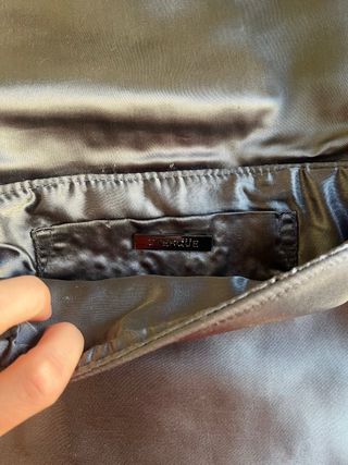 Bolso Uterqüe Gris con Pedrería