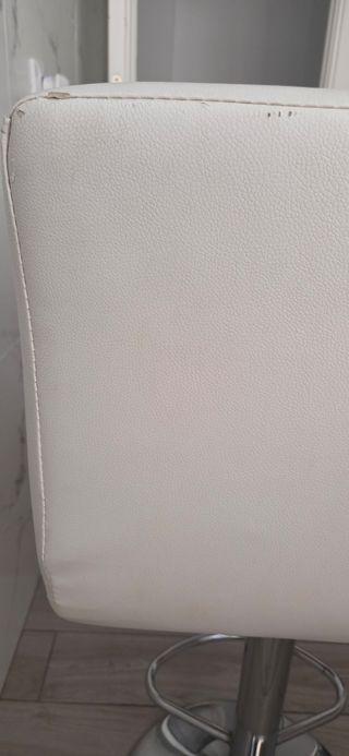 Taburete Alto Blanco Piel Sintética