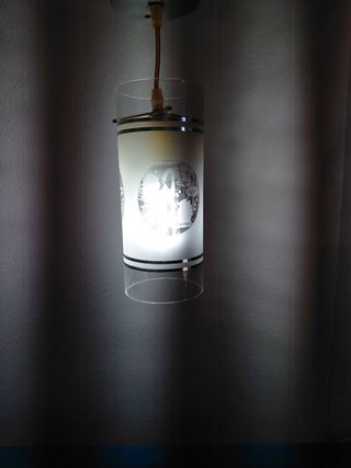 Lámpara de techo moderna cristal y metal