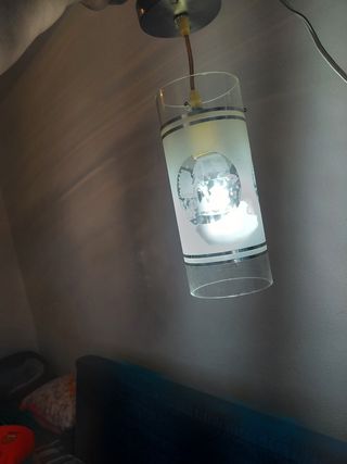 Lámpara de techo moderna cristal y metal