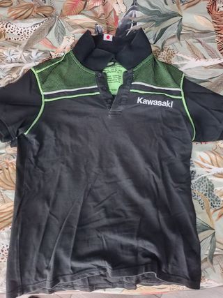 Polo Kawasaki Nero e Verde
