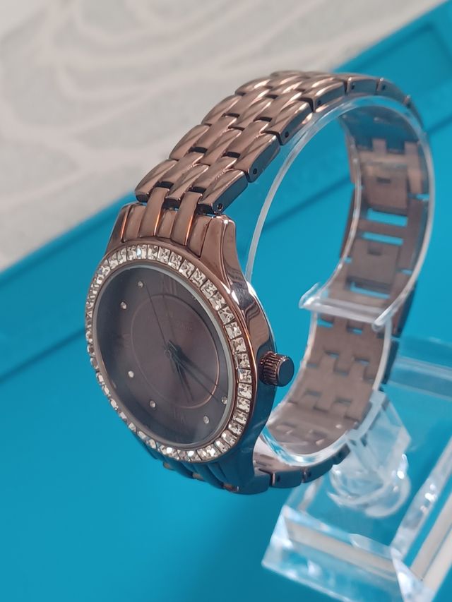 Orologio ivens & sohne marrone con zirconi