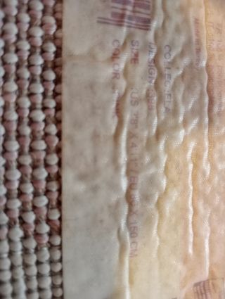 Alfombra infantil estrellas rosa y blanco