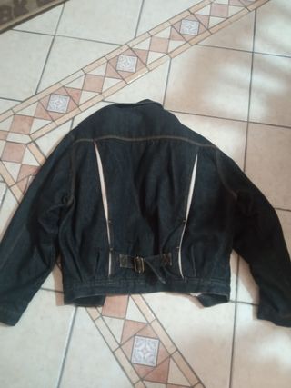 Giubbotto uomo jeans nero invernale