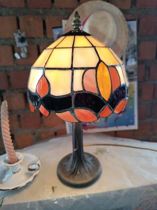 Lámpara Tiffany Beige y Marrón