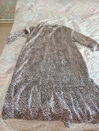 Vestido estampado blanco y negro