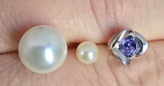 Tris orecchini per lobi forati