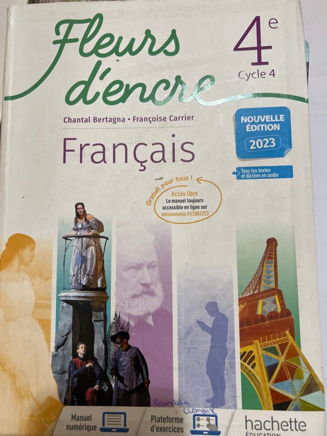 Fleurs d'encre Français 4e - Livre élève - Ed. ...