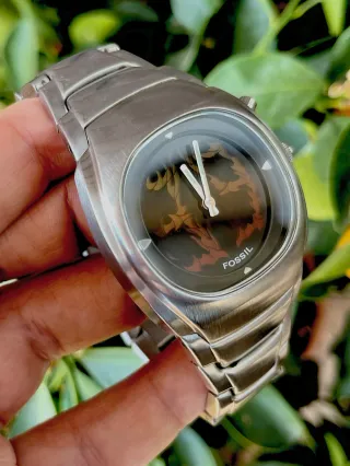 Fossil Big Tic JR-8499 Flame Dial | rare 00s reloj