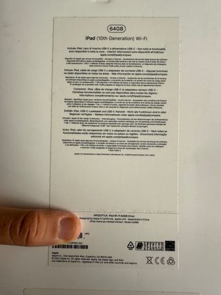 iPad 10.9 10ª Gen 64GB Plata
