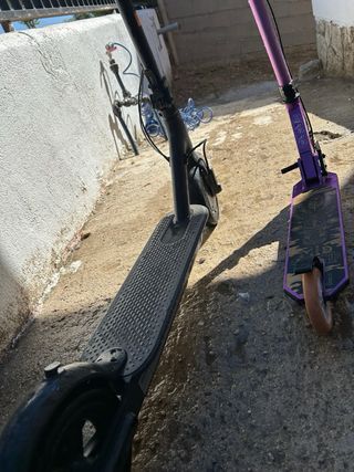 Bicicleta infantil niña rosa patinete eléctrico