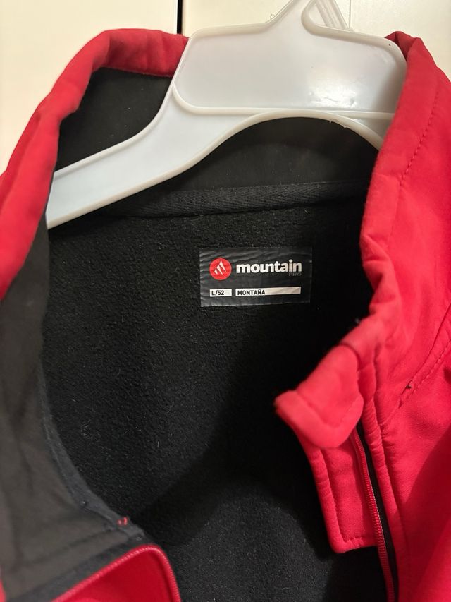Chaqueta polar Mountain roja