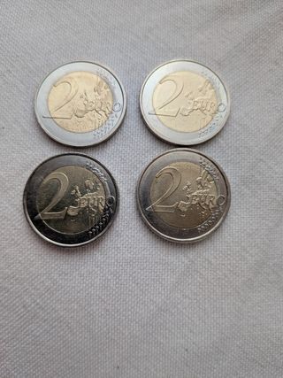 Lote monedas euro Andorra varios valores y años.