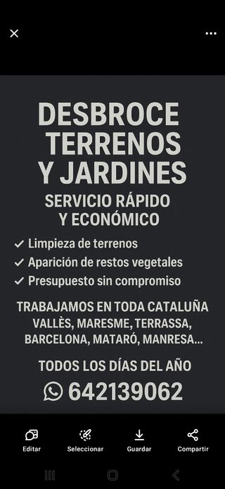 Desbroce y Limpieza de Parcelas y Terrenos