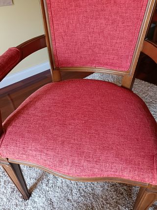 2 Butacas Tapizadas Rojo. Como nuevas