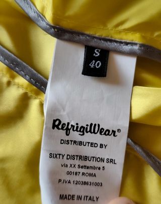 Giubbino Refrigilwear giallo taglia S