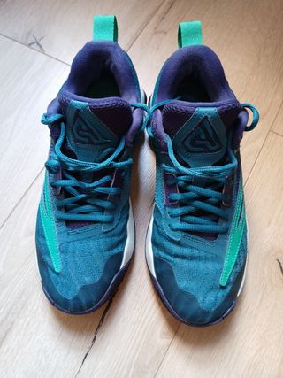 Zapatillas Baloncesto Morado/Verde