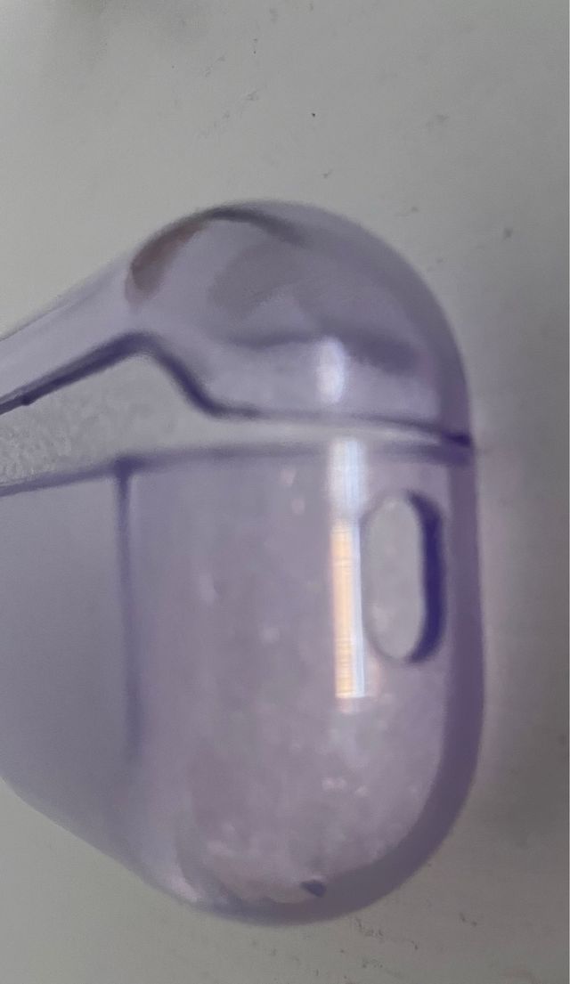 Funda AirPods Pro 2 Morada Transparente