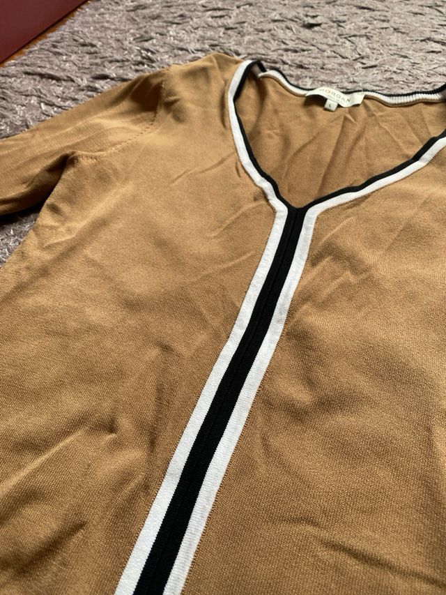 Maglione a righe marrone Morgan