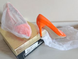 Décolleté donna Tulipano Arancioni tacco 8 cm 