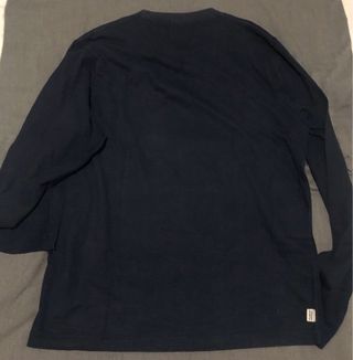 Camiseta L Franklin Marshall Negra Manga Larga