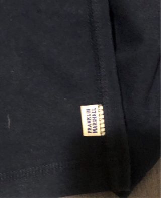 Camiseta L Franklin Marshall Negra Manga Larga