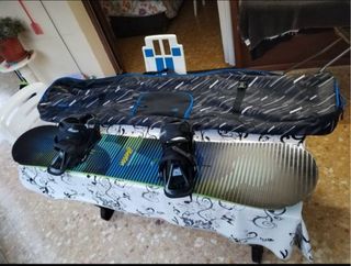Tabla de Snow Burton con Fijaciones y funda+botas