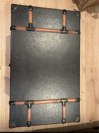 Baúl Vintage Negro y Marrón